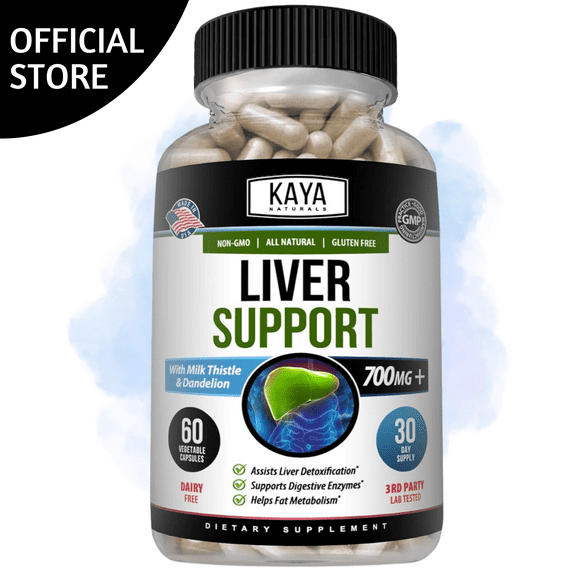 Kaya Naturals Liver Support, Cleanse, Detox & Repair Formula 22 Herbs Including Milk Thistle