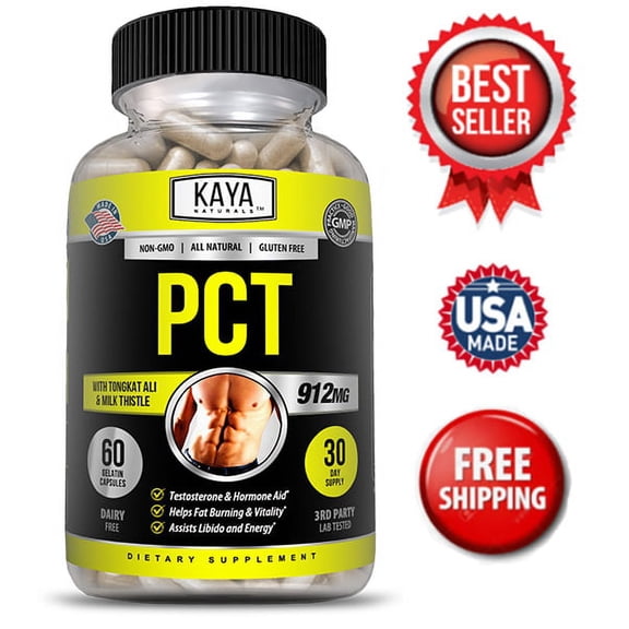 Kaya Naturals PCT Supplement, Post Cycle Therapy Estrogen Blocker, Maintain Muscle