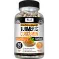 thumbnail image 1 of Kaya Naturals Turmeric Nature Made Bioperine, Joint Support with 95% Standardized Curcuminoids | Curcumin Nature Made - 1300mg Turmeric Capsules | Turmeric Curcumin - 30 Capsules, 1 of 5