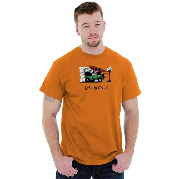 Kayak Adulting Fail Funny Outdoors Men's Graphic T Shirt Tees Brisco Brands M