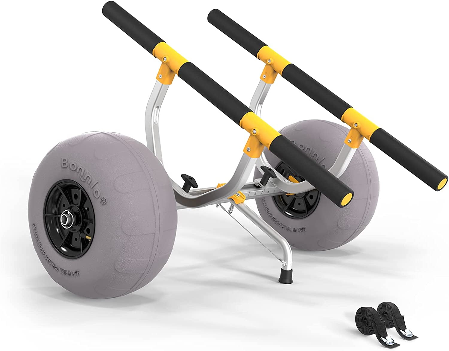 Kayak Beach Cart, Width Adjustable 6.3"18.7" Universal Canoe Dolly