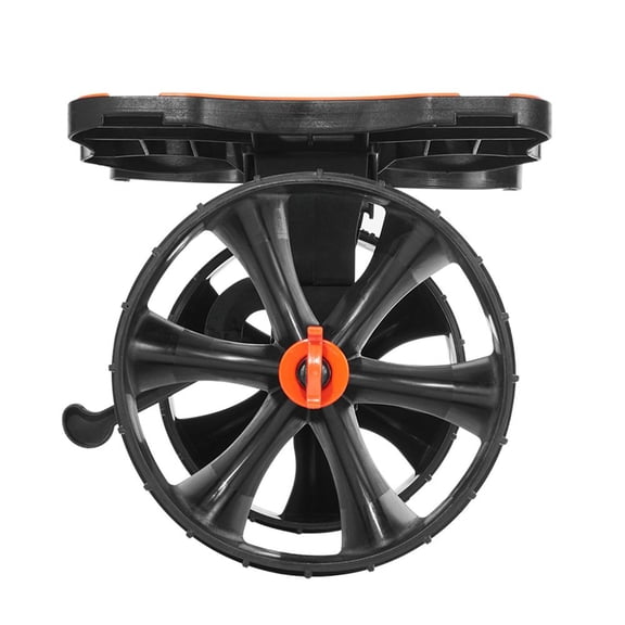 Kayak Cart, 300 lbs Load Capacity, Foldable Kayak Trolley with 10-inch Solid Rubber Tires & 1 Ratchet Strap, Paddle Board Trolley for Carrying Kayaks, Canoes, Paddleboards, Float Mats, Jon Boats