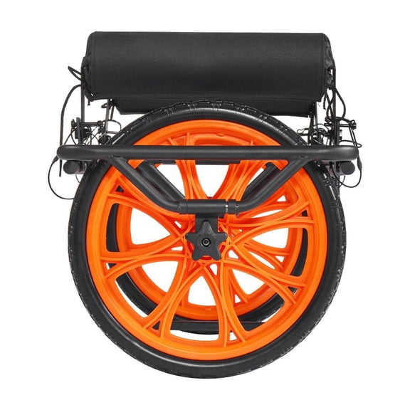 Kayak Cart, 330 lbs Load Capacity, Canoe Cart Dolly with 15-inch Solid Rubber Tires & Kickstand, Assembles & Disassembles Within Seconds, Paddle Board Trolley for Kayaks, Canoes, Paddleboards