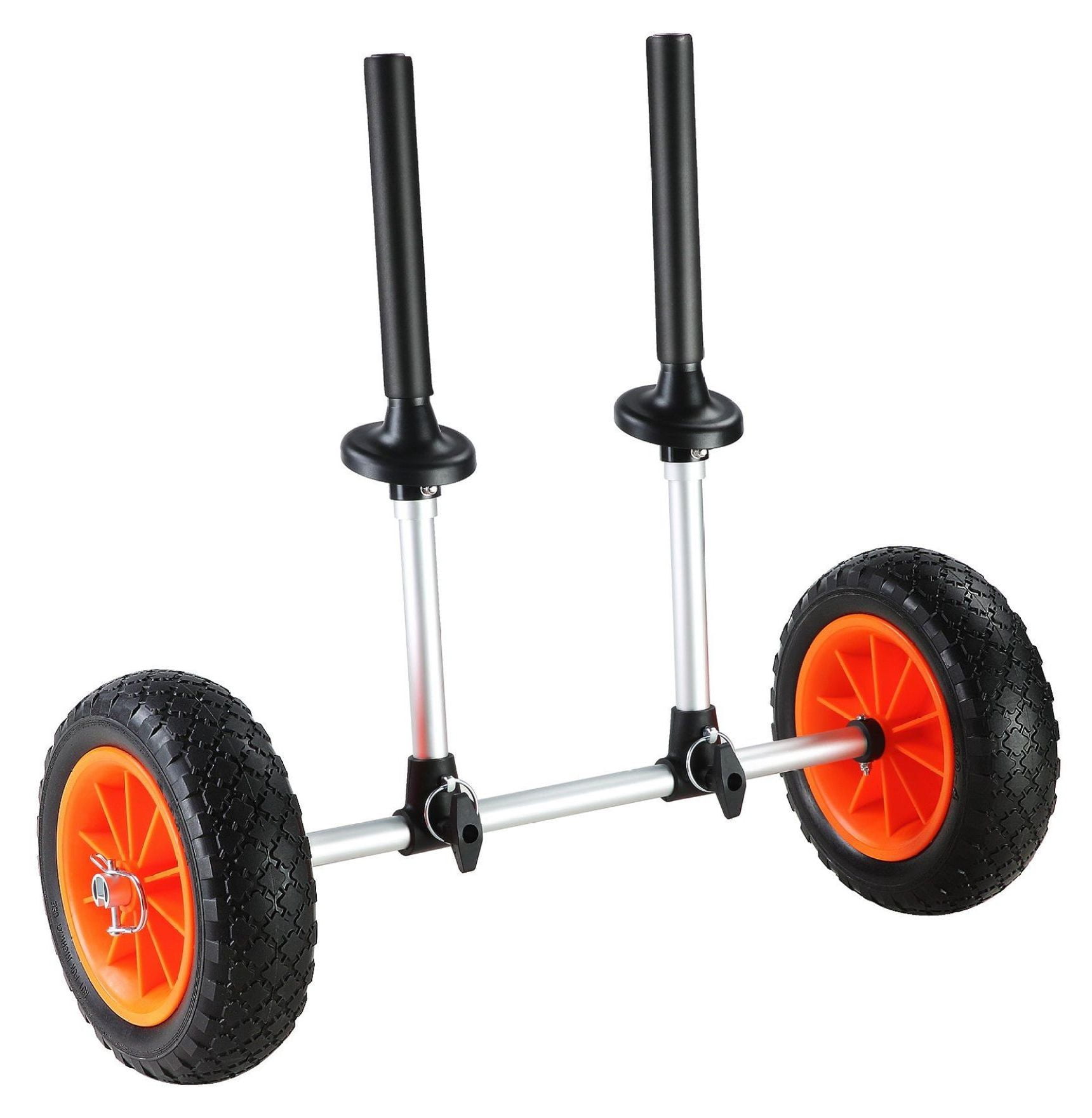 Kayak Cart Heavy Duty 280lbs Capacity - Canoe Trolley with 10'' Tires, Adjustable Width, Foam Padding - for Kayaks with 2.54cm+ Drain Holes