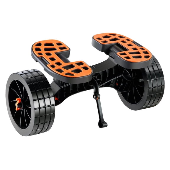 Kayak Cart Heavy Duty 320lbs - Canoe Trolley with 10'' Tires, Adjustable Brackets & Nonslip Foot - for Kayaks, Canoes, Paddleboards, Jon Boats