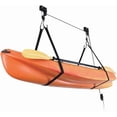 thumbnail image 1 of Kayak Ceiling Storage Bike Ceiling Mount Kayak Hoist Lift Storage Garage Pulley System for Canoe Paddleboard Bike Ladder 100 lbs Capacity with Straps, 1 of 8