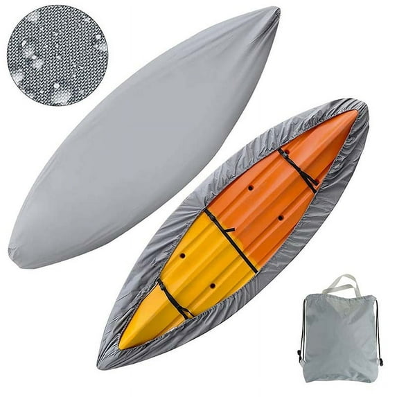 Kayak Cover Waterproof for Outdoor Storage, Dust Cover-UV Sunblock Shield Protector Kayak Canoe Cockpit Accessories for Indoor/Outdoor Storage
