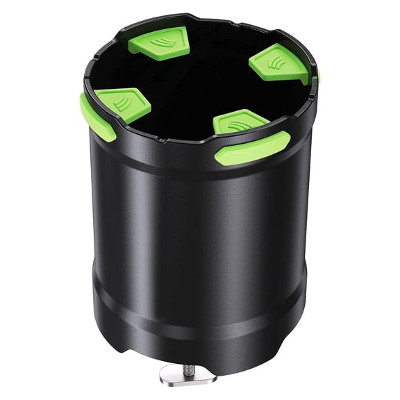 Kayak Cup Holder with Rubber Tab, Anti-Toppling Drink Holder for Kayak Track Mount, Multi-Functional Phone Holder & Fishing Tool, Marine-Grade for Boating