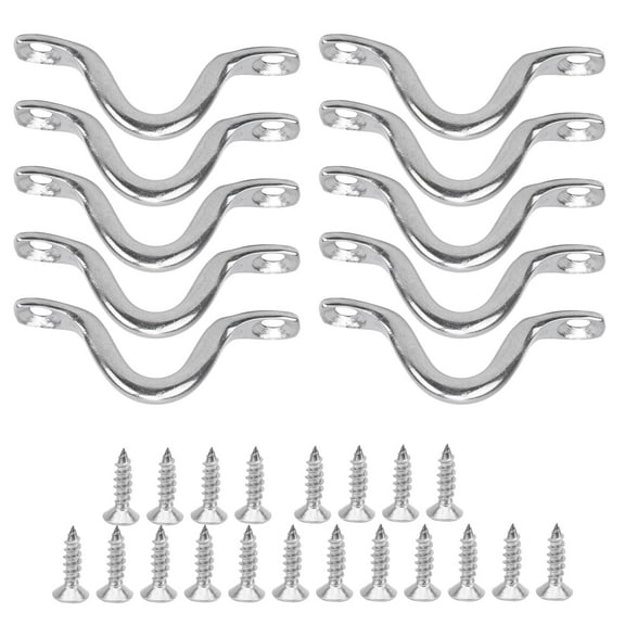 Kayak Deck Loops,Boat Top Pad Eye,Kayak Deck Loops Stainless Steel Boat Top Pad Eye Canoe Rigging Loop Boat Accessory