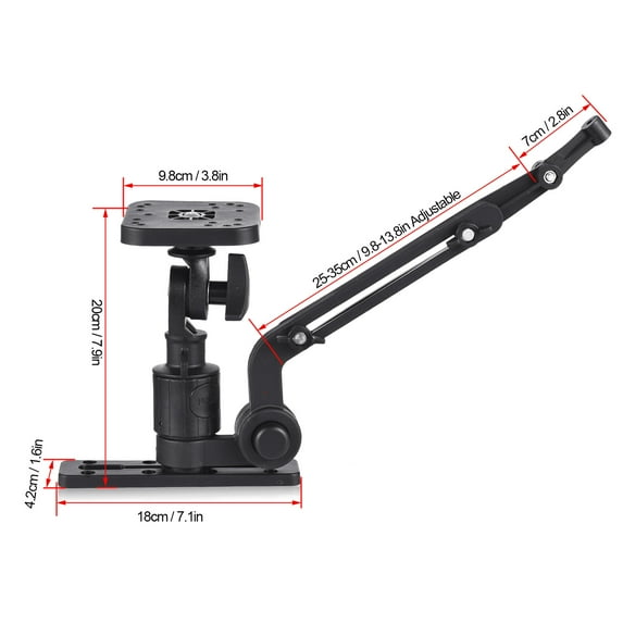 Kayak Fish Finder Mounting Plate Kayak Boat Transducer Mounting Arm Fish Finder Mount Base Adapter