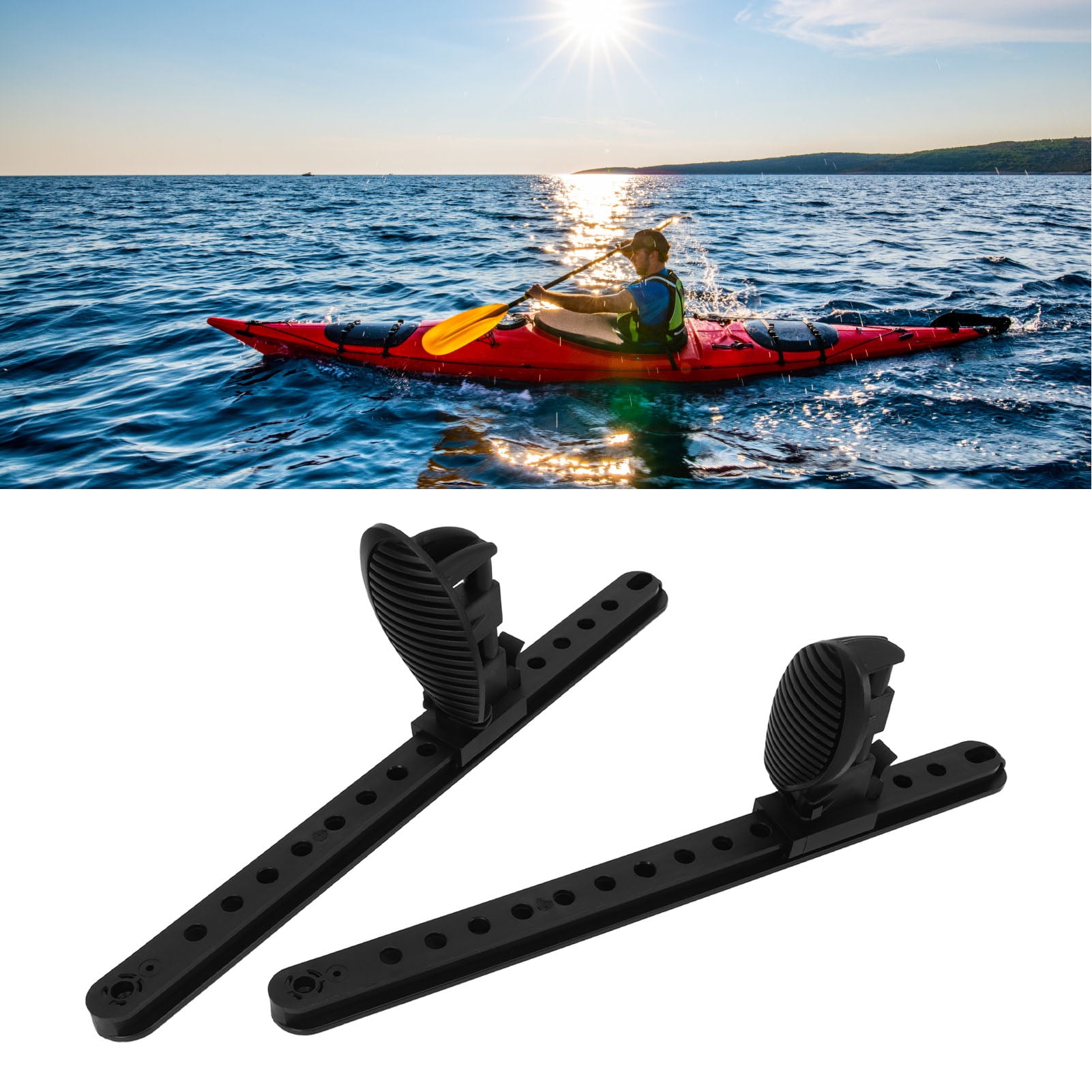 Kayak Foot Pegs, Kayak Foot Brace Locking Wearable Space Saving For Boat For Canoe