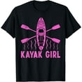 thumbnail image 1 of Kayak For Women Girls Kayaking Canoe Kayaker Kayak Lover T-Shirt Black 2X-Large, 1 of 4