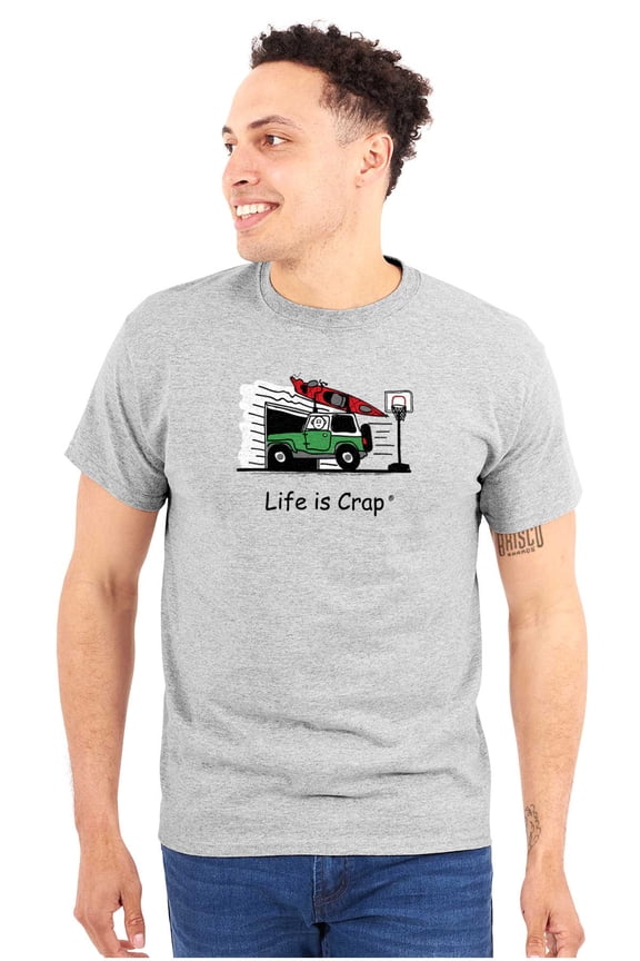 Kayak Garage Good Life Funny T Shirts Gift Ideas T-Shirt Tee