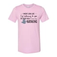 thumbnail image 1 of Kayak Gift, Thinking About Kayaking, Kayak Shirt, Unisex Fit, Rafting Shirt, Kayaking Gift, Float Trip Shirt, Sublimated Tee, Kayak Apparel, Lilac, SMALL, 1 of 1