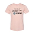 thumbnail image 1 of Kayak Gift, Thinking About Kayaking, Kayak Shirt, Unisex Fit, Rafting Shirt, Kayaking Gift, Float Trip Shirt, Sublimated Tee, Kayak Apparel, Peach, MEDIUM, 1 of 1
