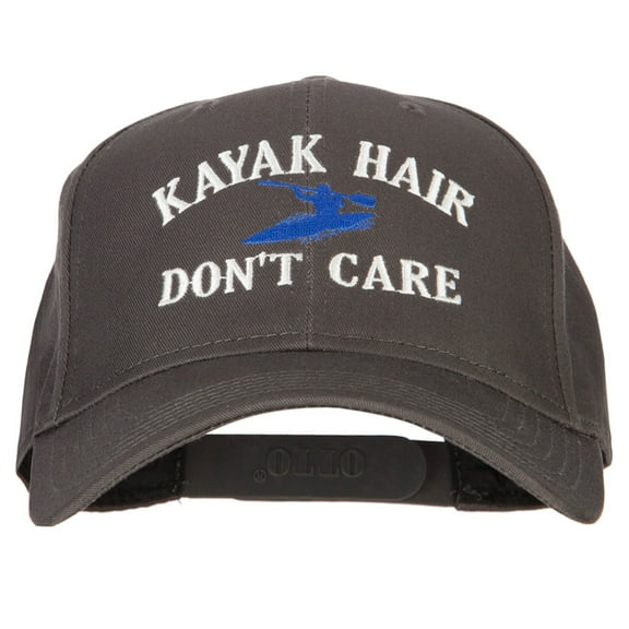 Kayak Hair Don't Care Embroidered Solid Cotton Pro Cap - Charcoal OSFM