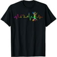 thumbnail image 1 of Kayak Heartbeat Kayaking Paddling Racing Kayaker Fishing T-Shirt, 1 of 4