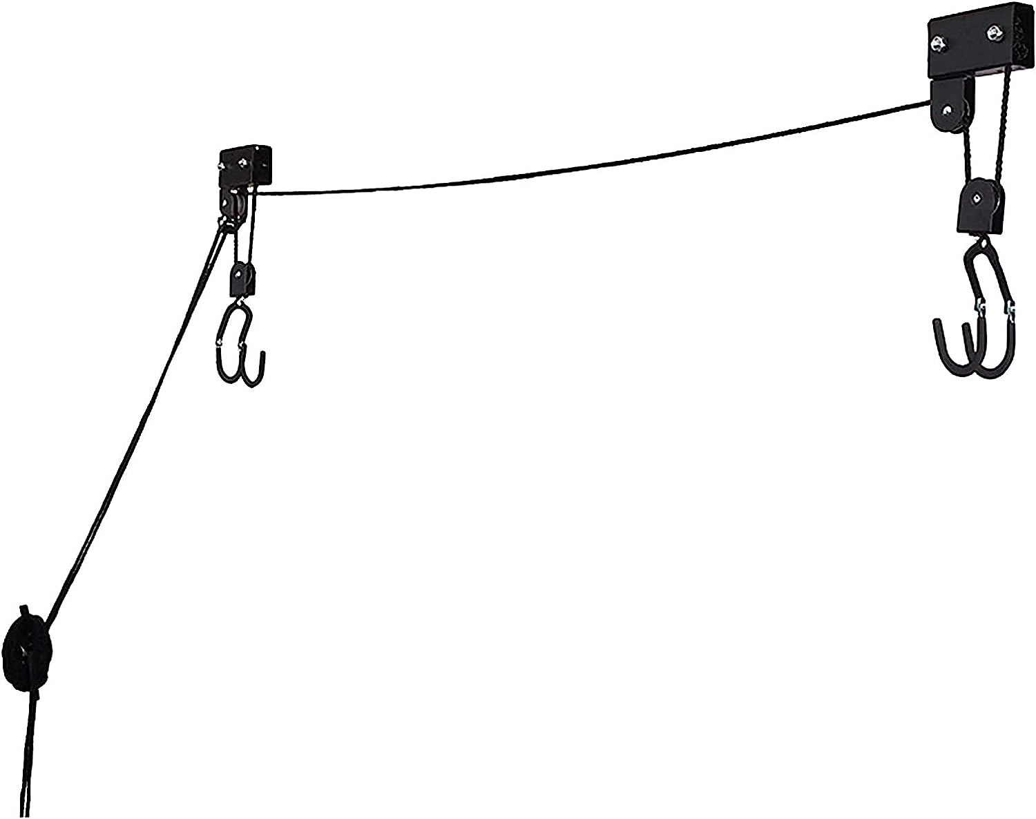 Kayak Lift with Hanging Pulley System Kayak Ceiling Rack Garage Ceiling