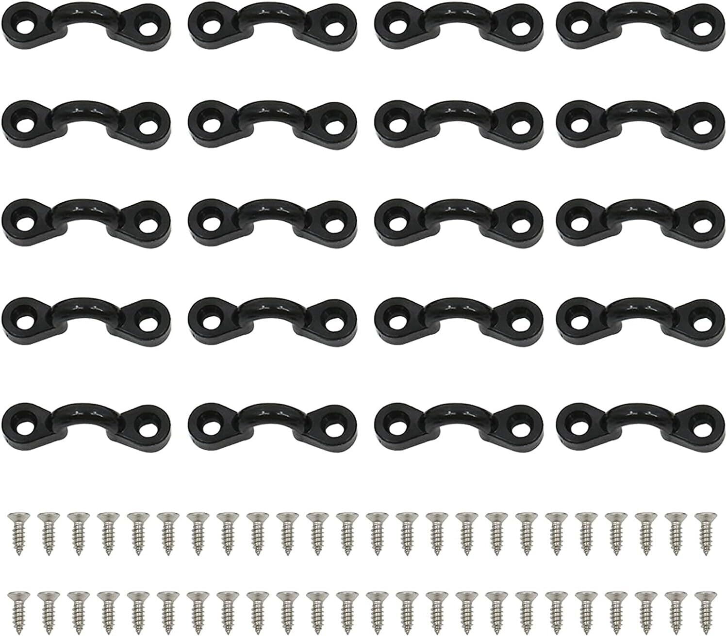 Kayak Nylon Bungee Tie Down Eyelets w/ Stainless Steel Screws Kayak Pad