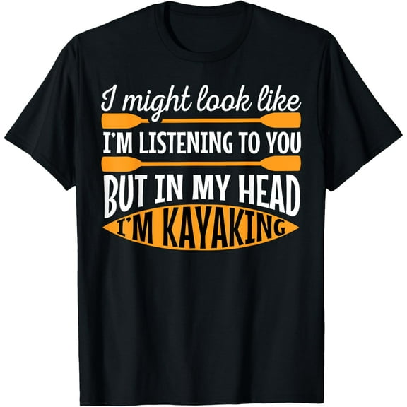 Kayak Outdoor Adventurer Flat Whitewater Water Kayaking T-Shirt