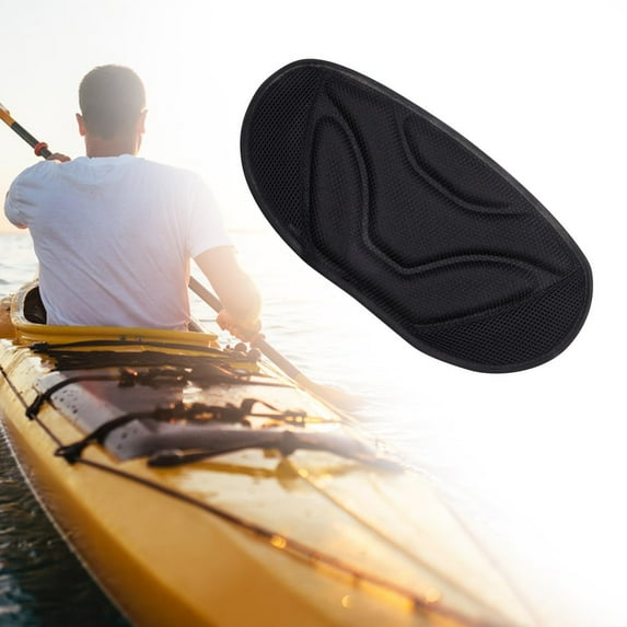 Kayak Padded Seat Boat Cushion, Back Support, Adjustable Backrest, Soft Nonslip Kayaking Seat Canoe Boat Seat Comfortable for Drifting Kayaking
