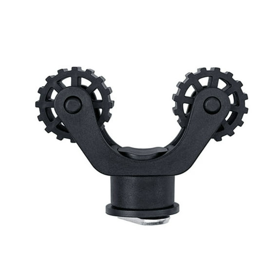 Kayak Paddle Holder | Track Mount for Kayak Paddles | Fishing Accessories | Fits 1-1/16" Shafts | Easy No-Tool Installation | Rubber Rollers for Secure Storage