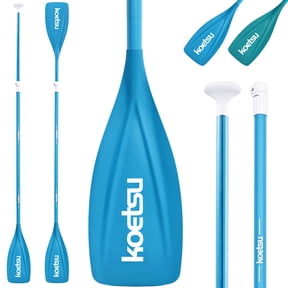 Kayak Paddle,KOETSU 2-in-1 Aluminum Alloy Boat Paddle Oars, Adjustable Canoe Board Paddles SUP Paddle Detachable 4 Piece, 85in,Blue