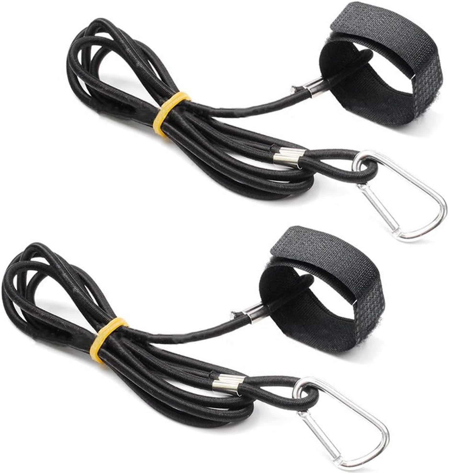 Kayak Paddle Leash Set (2 Pack) Elastic Safety Lanyards for Kayaking and More