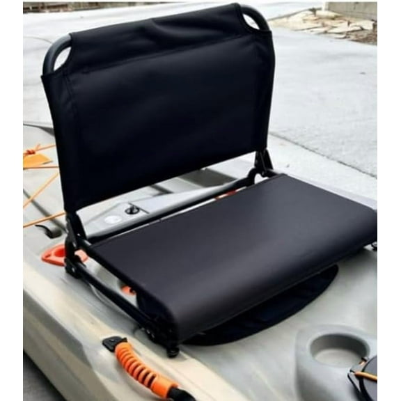 Kayak Paddleboard Canoe Seat Replacement Universal Upgrade Kit - Elevated Foldable Seat with Back Support with Cushioned Base - Seat and All Mounting Hardware$$Sport & Recreation Other