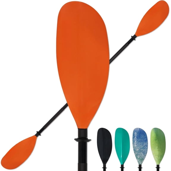 Kayak Paddles with Alloy Shaft and PP , Floating Kayaking Oars, Adjustable 230-250 cm/90-98 Inches, 210-230 cm/82-90 Inches