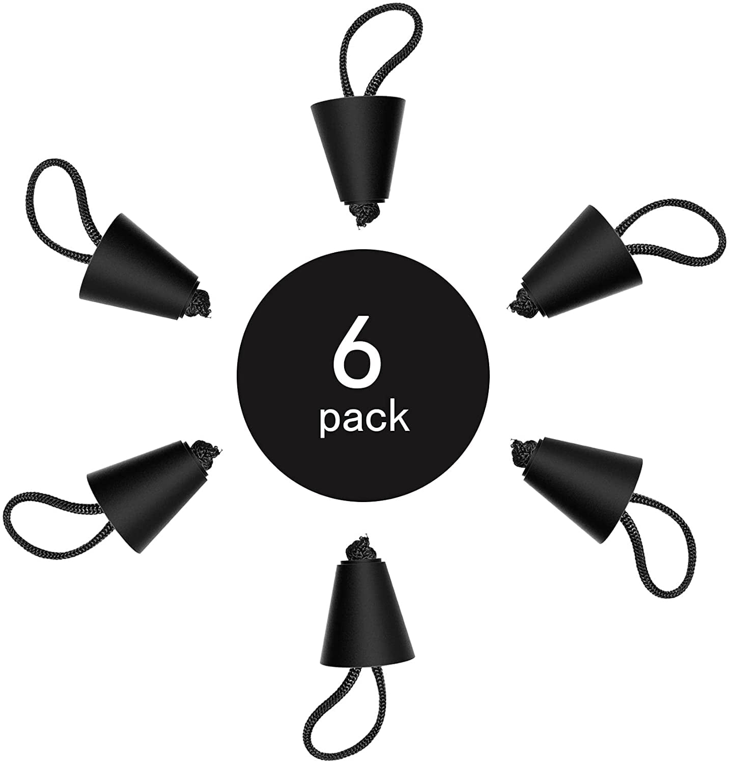 Kayak Plugs 6Pieces Scupper Plugs Kayak Drain Plugs with Lanyard Kayak Plugs for Sit on Top