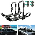 thumbnail image 1 of Kayak Roof Rack 4-in-1 Folding Adjustable Bilateral J-Shaped Roof Rack for Kayak/Surf/Ski Roof  Rack with 4 PCS Tie Down Straps On Rooftop Mount on Car SUV Truck Crossbar, 1 of 9