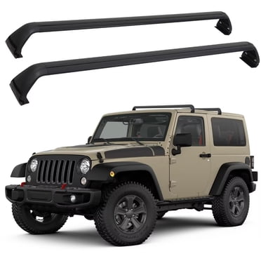 200LBS Roof Rack Cross Bars Compatible With Jeep Wrangler JL, JK, Gladiator JT 2007