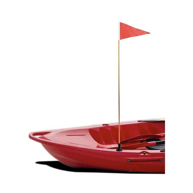 Kayak Safety Flag Mount Kit with Rail Mount Base for Boat Canoe Yacht