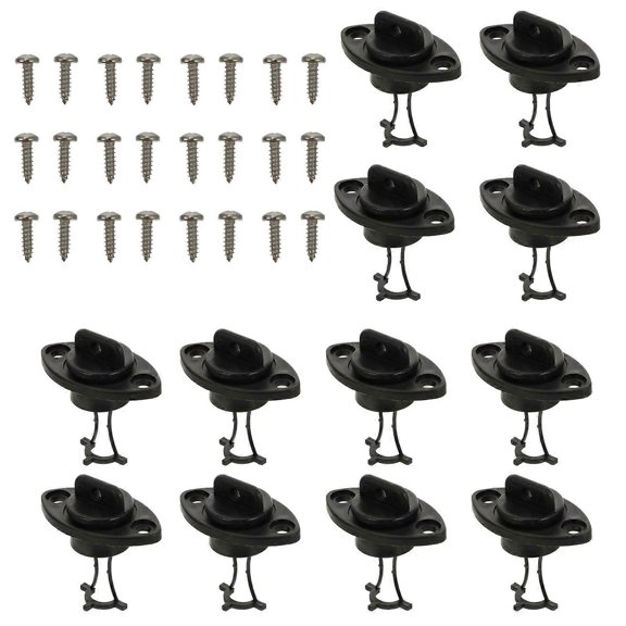 Kayak Scupper Stopper Bung Boat Outdoor Use Plastic Black Waterproof 12Pcs