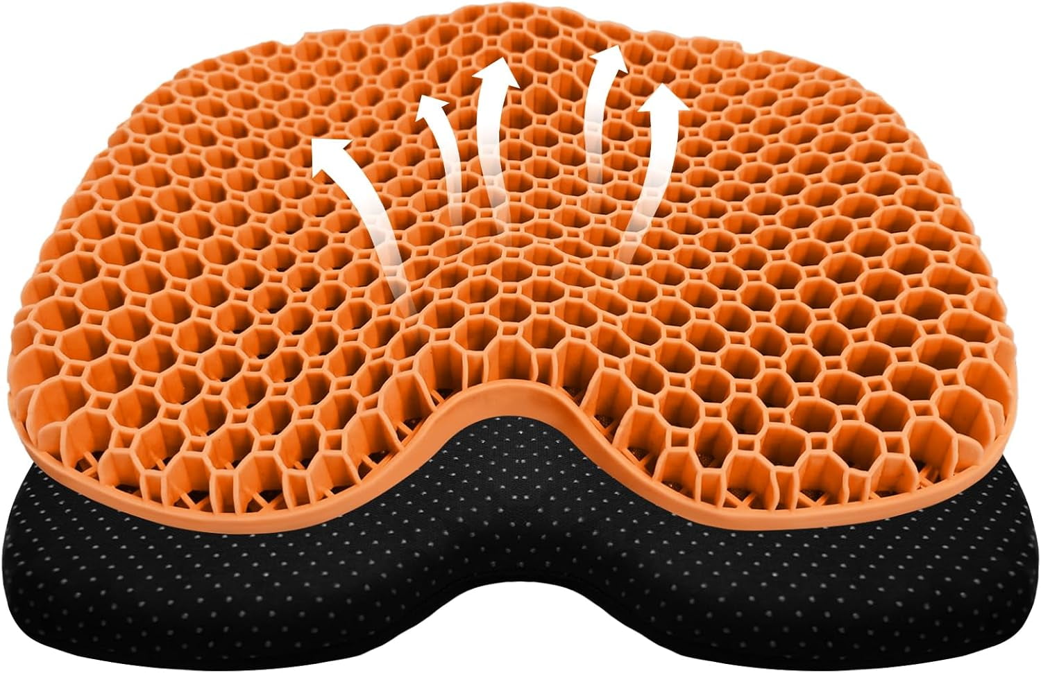 Kayak Seat Cushion, Thicken Anti Slip Waterproof Gel Kayak Seat, Portable Canoe Rowing Rubber Dinghy Pad for Stadium Sit in Kayak Inflatable Fishing Kayak Canoe Kayak Accessories