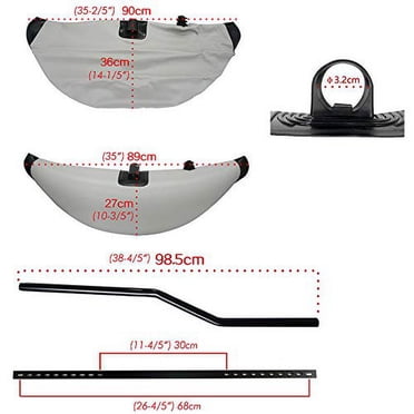 KIMISS Inflatable Kayak Stabilizer / Outrigger Kit - PVC Floating Balancer For Canoes & Fishing Boats