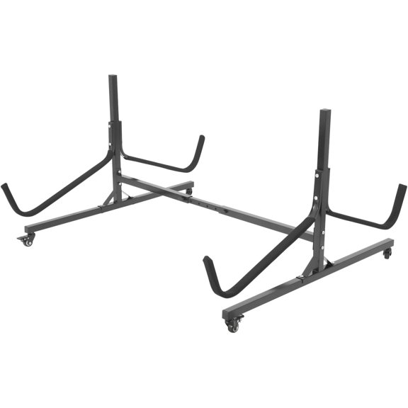 Kayak Stand Freestanding Adjustable Kayak Storage Rack Heavy Duty Kayak Storage Stand with Wheels for Store Kayaks Small Canoes Wakeboard 275Lbs Each Support Frame Load Capacity(Black)