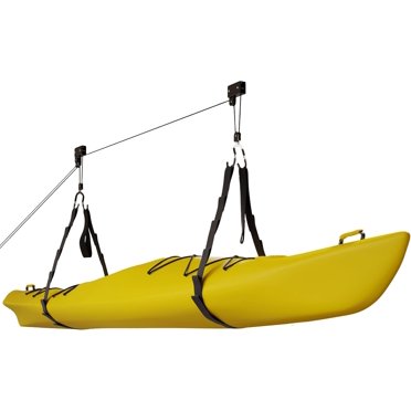 Kayak Hoist Lift Garage Storage With 125lb Capacity Overhead