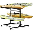thumbnail image 1 of Kayak Storage Rack for 2-6 Kayaks Freestanding Kayak Rack for Outdoor Storage with Movable Wheels, Heavy-Duty Steel Kayak Hanger Holder with Hanging Straps, 1 of 6
