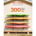 thumbnail image 1 of Kayak Storage Rack Heavy Duty Adjustable Wall Mount Stand for Indoor Outdoor Garage Shed Dock Holds Canoe  Surfboard, 1 of 8