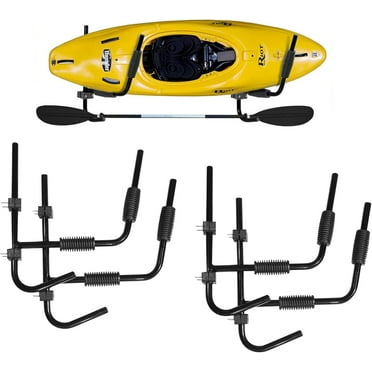 Kayak Storage Rack Wall Mount Garage Kayak Storage Hanger, Wall Bracket Holder for Kayaks, Canoe, Surfboard, Paddle Board, Max Load 100LBs