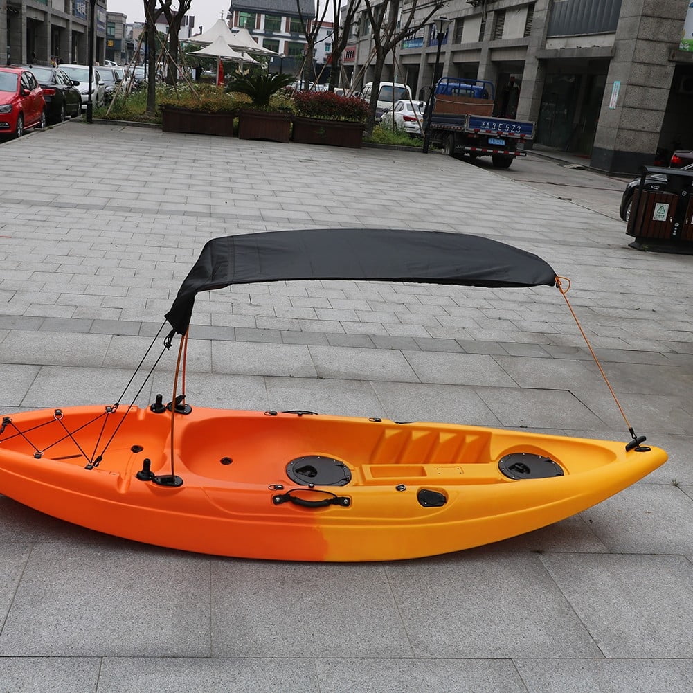 Kayak Sun Shade Canopy, Waterproof Single Person Sun Shade Portable  Foldable Kayak Umbrella Canoe Awning Sun Shade Canopy for Kayak Outdoor Boat  Canoe Fishing,50x44inch 