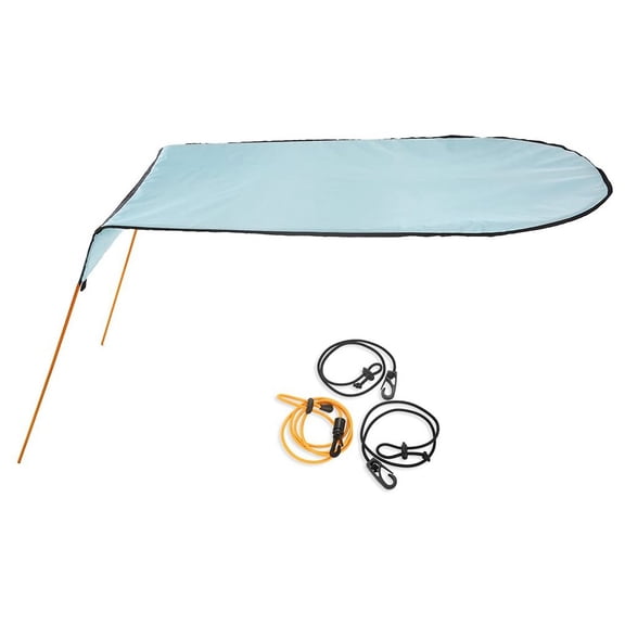 Kayak Sun Shade Canopy, Waterproof Single Person Sun Shade Portable Foldable Kayak Umbrella Canoe Awning Sun Shade Canopy for Kayak Outdoor Boat Canoe Fishing,50x44inch