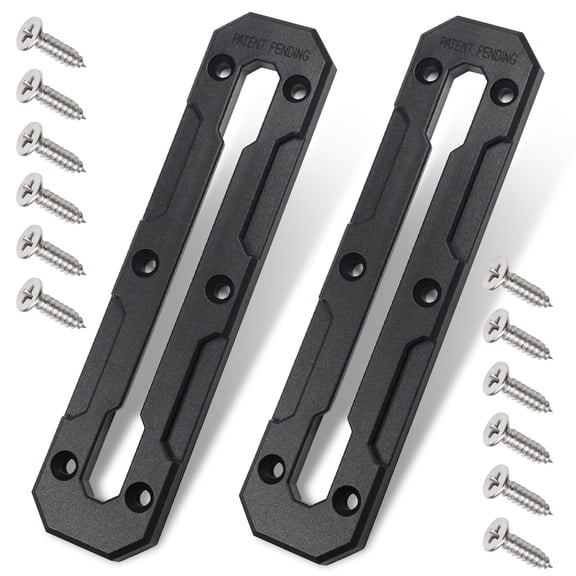 Kayak Track, 6 Inch Kayak Low Profile Track, Kayak Rail, Kayak Accessories Mount Track, Kayak Gear Track for Fishing Rod Holder, Fish Finder, Cup Holder, Paddle Holders, Pack of 2