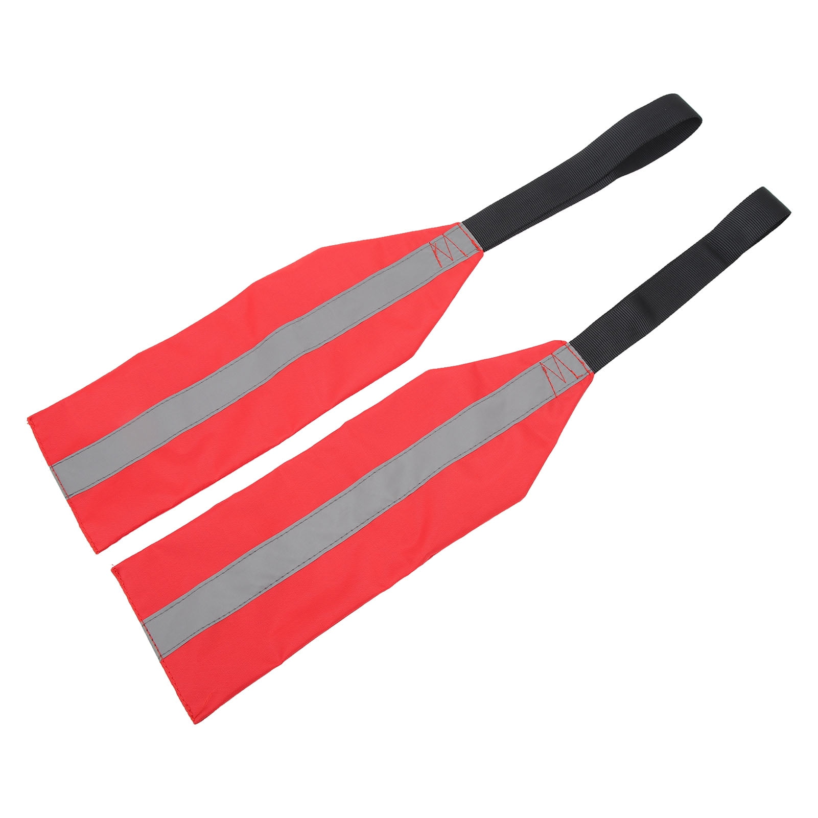 2 Pieces Safety Travel Flag For Kayak Canoe Red Warning Flag With Webbing For Ka