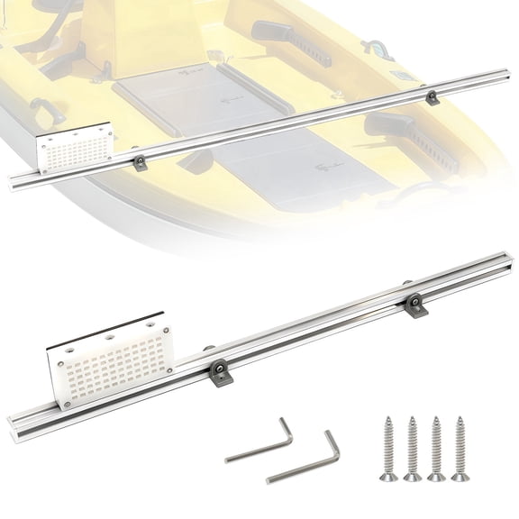 Kayak Trolling Motor Mount - Canoe Transom Motor Mount, Aluminum Alloy Suitable for Kayaks, Canoes, Small Fishing Boats39.37 x 2.36 x 5.12 inches