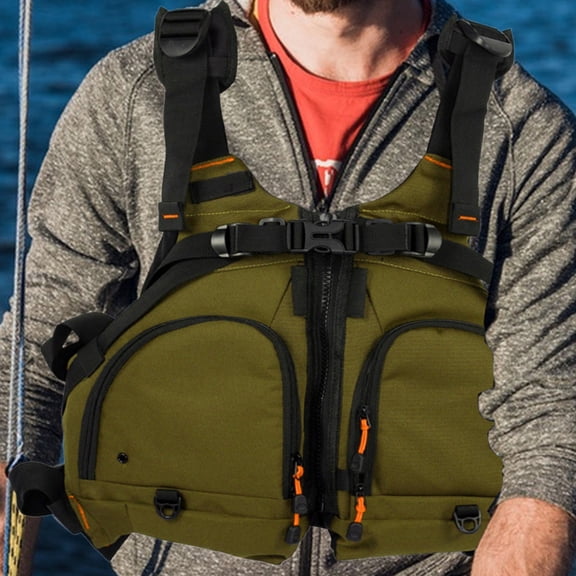 Kayak Vest Lightweight Jackets Buoyancy Aid Waterproof Kayak Fishing Jackets with Multi-Pocket Women Life Vest Adults Swim Vest for Water Sports forceful