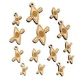 thumbnail image 1 of Kayak with Paddle Icon Wood Mini Charms Shapes DIY Craft Jewelry - No Hole - 18mm (17pcs), 1 of 7