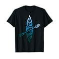 thumbnail image 1 of Kayaker Canoeing Paddling Boat Lover Kayak Water Sport Black T-Shirt, 1 of 5